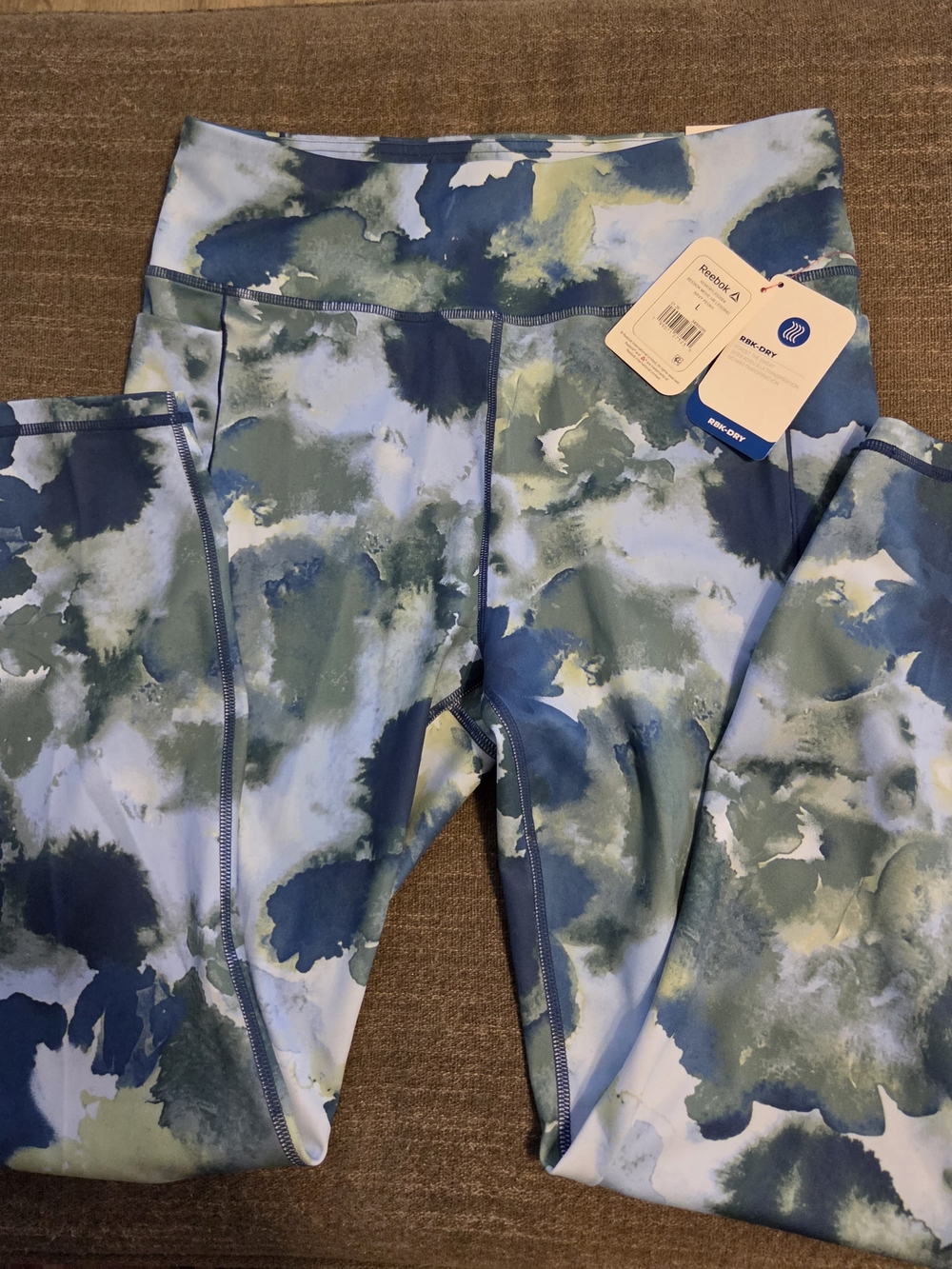 Reebok Womans 7/8 RBK DRY High Waisted Leggings